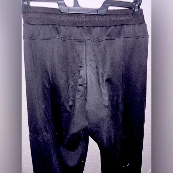 Black super soft fleece lined heavy weight warm small ladies joggers black euc - Picture 4 of 8